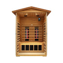 Deluxe 2-Person Outdoor Mahogany Low EMF Far Infrared Sauna With Bluetooth Audio And LED Lights (SAK83719) Deluxe 2-Person Outdoor Mahogany Low EMF Far Infrared Sauna With Bluetooth Audio And LED Lights (SAK83719)