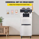 Premium 3-Flavors Commercial Soft Serve Yogurt Ice Cream Machine Maker, 20-28L/H (SAK97524) Premium 3-Flavors Commercial Soft Serve Yogurt Ice Cream Machine Maker, 20-28L/H (SAK97524)