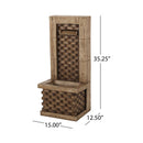 Premium 35 Inch Hand-Crafted Weather-Resistant Waterfall Fountain With LED Lights (SAK86757) Premium 35 Inch Hand-Crafted Weather-Resistant Waterfall Fountain With LED Lights (SAK86757)