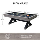 Premium 7FT Wood Billiards Pool Snooker Table Game Set With X-Shaped Legs (SAK32091) Premium 7FT Wood Billiards Pool Snooker Table Game Set With X-Shaped Legs (SAK32091)