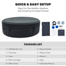 Premium Blow Up 6 Person Sauna Pool Hot Tub With 130 Jets, 7FT (SAK63510) Premium Blow Up 6 Person Sauna Pool Hot Tub With 130 Jets, 7FT (SAK63510)