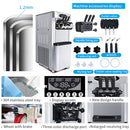 Premium Commercial 3-Flavor Dual Hopper Ice Cream Machine (SAK56917) Premium Commercial 3-Flavor Dual Hopper Ice Cream Machine (SAK56917)