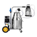 Premium Electric Cow Goat Milking Machine With Milk Bucket, 25L (95138427) Premium Electric Cow Goat Milking Machine With Milk Bucket, 25L (95138427)