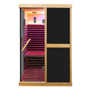Premium Large 2-Person V-Shaped FAR Infrared Sauna Room With Double Glass Doors, 1980W (SAK96413) Premium Large 2-Person V-Shaped FAR Infrared Sauna Room With Double Glass Doors, 1980W (SAK96413)