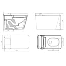 Premium Multifunctional Single-Piece Automatic Smart Toilet With Remote Control, Matte Black (96471352) Premium Multifunctional Single-Piece Automatic Smart Toilet With Remote Control, Matte Black (96471352)