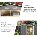 Premium Outdoor Galvanized Steel Backyard Storage Shed W/ Dual Lockable Sliding Doors, 11x13' (95382641) Premium Outdoor Galvanized Steel Backyard Storage Shed W/ Dual Lockable Sliding Doors, 11x13' (95382641)