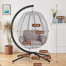 Premium Outdoor Hammock Egg Swing Chair With Stand, 70" (SAK42317) Premium Outdoor Hammock Egg Swing Chair With Stand, 70" (SAK42317)