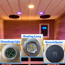 Premium 1-Person Outdoor Red Cedar Infrared Sauna With Low EMF, Chromotherapy And Bluetooth (SAK32783) Premium 1-Person Outdoor Red Cedar Infrared Sauna With Low EMF, Chromotherapy And Bluetooth (SAK32783)