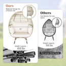 Premium Oversized Rattan Patio Egg Lounge Chair Basket With Cushions, 57" (SAK91684) Premium Oversized Rattan Patio Egg Lounge Chair Basket With Cushions, 57" (SAK91684)