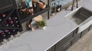 MSI Calacatta Azai® Premium Quartz Prefabricated Countertop - Island MSI Calacatta Azai® Premium Quartz Prefabricated Countertop - Island