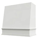 Primed Wood Range Hood With Angled Front and Decorative Trim - 30", 36", 42", 48", 54" and 60" Widths Available Primed Wood Range Hood With Angled Front and Decorative Trim - 30", 36", 42", 48", 54" and 60" Widths Available