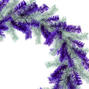 Purple and Silver Tinsel Christmas Wreaths Purple and Silver Tinsel Christmas Wreaths