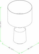 Quezon Beige Resin Table Lamp Quezon Beige Resin Table Lamp