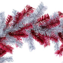 Red and Silver Tinsel Christmas Wreaths Red and Silver Tinsel Christmas Wreaths