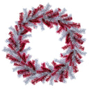 Red and Silver Tinsel Christmas Wreaths Red and Silver Tinsel Christmas Wreaths