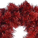 Red Tinsel Christmas Wreaths Red Tinsel Christmas Wreaths