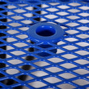 Large 46" Heavy Duty Round Outdoor Steel Picnic Table With Umbrella Hole (SAK96428) Large 46" Heavy Duty Round Outdoor Steel Picnic Table With Umbrella Hole (SAK96428)