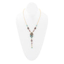 Regalia Blue Abalone Golden Y Necklace Regalia Blue Abalone Golden Y Necklace