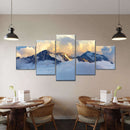 Alpine Snowy Mountains Wall Art Alpine Snowy Mountains Wall Art