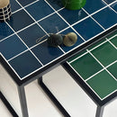 Retro Style Metal Leg Mosaic Double Coffee Table Retro Style Metal Leg Mosaic Double Coffee Table