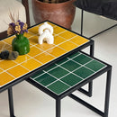 Retro Style Metal Leg Mosaic Double Coffee Table Retro Style Metal Leg Mosaic Double Coffee Table