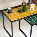 Retro Style Metal Leg Mosaic Double Coffee Table Retro Style Metal Leg Mosaic Double Coffee Table