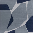 Robbins Modern Blue Wool Rug Robbins Modern Blue Wool Rug