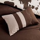 Rustic Brown Cowhide Comforter Set Rustic Brown Cowhide Comforter Set
