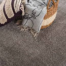 Heavenly Solid Gray Plush Area Rug Heavenly Solid Gray Plush Area Rug
