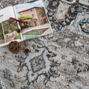 Liverpool Gray & Blue Area Rug - Clearance Liverpool Gray & Blue Area Rug - Clearance