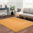 Heavenly Solid Mustard Plush Rug - Clearance Heavenly Solid Mustard Plush Rug - Clearance