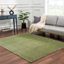 Heavenly Solid Green Plush Rug - Clearance Heavenly Solid Green Plush Rug - Clearance