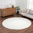 Heavenly Solid Cream Plush Rug Heavenly Solid Cream Plush Rug