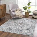 Liverpool Gray & Blue Area Rug - Clearance Liverpool Gray & Blue Area Rug - Clearance