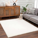 Heavenly Solid Cream Plush Rug Heavenly Solid Cream Plush Rug