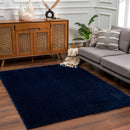 Heavenly Solid Navy Blue Shag Rug - Clearance Heavenly Solid Navy Blue Shag Rug - Clearance
