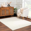 Heavenly Solid Cream Plush Rug Heavenly Solid Cream Plush Rug