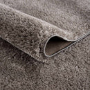 Heavenly Solid Gray Plush Area Rug Heavenly Solid Gray Plush Area Rug