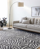 Avian Black Wool Area Rug Avian Black Wool Area Rug