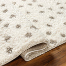 Chaia Dotted Cream & Gray Plush Rug Chaia Dotted Cream & Gray Plush Rug