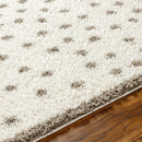 Chaia Dotted Cream & Gray Plush Rug Chaia Dotted Cream & Gray Plush Rug