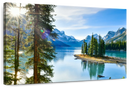 Sunny Maligne Lake Wall Art Sunny Maligne Lake Wall Art