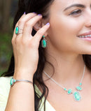Shielded Lime Green Turquoise and Sterling Silver Cuff Bracelet Shielded Lime Green Turquoise and Sterling Silver Cuff Bracelet