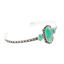 Shielded Lime Green Turquoise and Sterling Silver Cuff Bracelet Shielded Lime Green Turquoise and Sterling Silver Cuff Bracelet