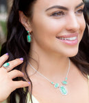 Shielded Blue Turquoise and Sterling Silver Ring Shielded Blue Turquoise and Sterling Silver Ring