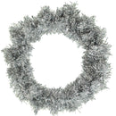 Silver Tinsel Christmas Wreaths Silver Tinsel Christmas Wreaths