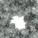 Silver Tinsel Christmas Wreaths Silver Tinsel Christmas Wreaths