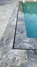 Silver 12"x24" Tumbled Travertine Pool Coping Silver 12"x24" Tumbled Travertine Pool Coping