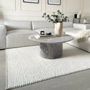 Silver Travertine Vein-cut Round Honed 2" Tabletop Coffee Table (D)36" (H)16" Silver Travertine Vein-cut Round Honed 2" Tabletop Coffee Table (D)36" (H)16"