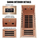 Premium 1-Person Indoor Low EMF FAR Infrared Heat Hemlock Wood Personal Home Spa Sauna, 1200W (SAK27463) Premium 1-Person Indoor Low EMF FAR Infrared Heat Hemlock Wood Personal Home Spa Sauna, 1200W (SAK27463)